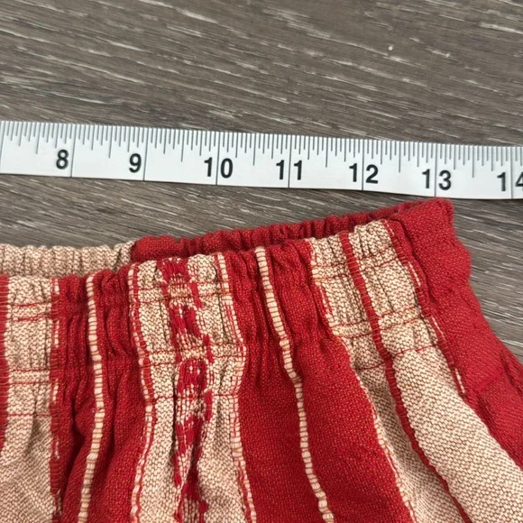 Graziano and Gutierrez Red And Tan Shorts Cotton RARE Small/Medium/Large Woven - Picture 9 of 12